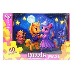 Детские пазлы-макси "Танцующие пони" Danko Toys Mx60-12-04, 60 элементов