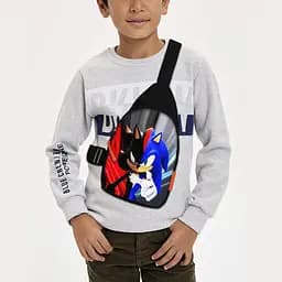 Сумка через плечо детская Супер Соник 29х17 см сумка слинг для мальчика (02196)