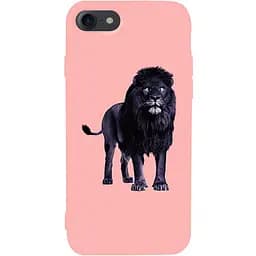Чохол-накладка Toto Matt TPU 2 mm Print Case Apple iPhone 7/8/SE 2020 #36 Blacklion Pink