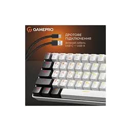 Клавіатура GamePro Genesis Infinity MK130BW Outemu Swithes USB White (MK130BW) - мініатюра 5