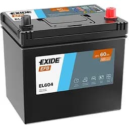 Автомобільний акумулятор Exide Start-Stop EFB EL604 (-/+) 6СТ-60Ah Asia 520A (EN)