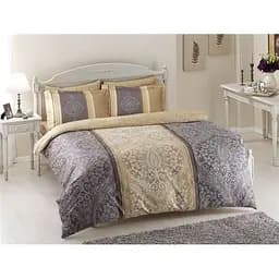 Комплект постільної білизни TAC Damas Grey Євро Різнобарвний 000230180
