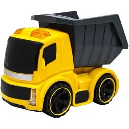 Игрушечная машинка Bei Yu Jia Самосвал музыкальный со светом 21 см желтый с серым (A644317M-U)
