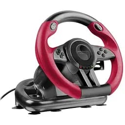 Руль игровой SpeedLink Trailblazer Wheel Racing USB SL450500BK Black/Red вибрационный с педалями