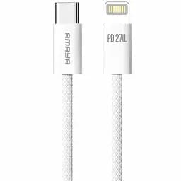Дата кабель Amaya CL64 Type-C to Lightning 27W (1m) White