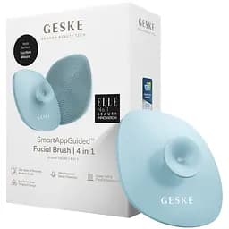 Щітка для обличчя GESKE Facial Brush 4 в 1 з тримачем бірюзова