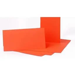 Набор листовочных заготовок 5шт 10.5×21см №13 оранжевый 220г/м² Rosa Talent
