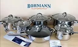 Набір каструль з кришками та сковородою Bohmann BH-1232, 12 предметів - мініатюра 2