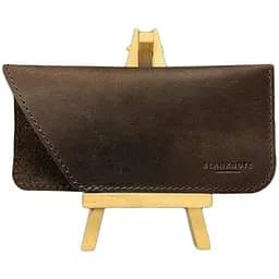 Кожаный чехол для очков BlankNote Crazy Horse Темно-коричневый 