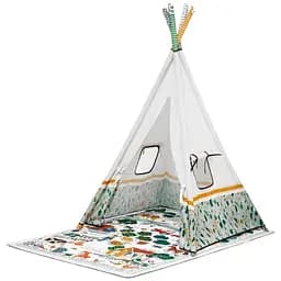 Розвиваючий килимок-намет Kinderkraft Little Gardener Вігвам 3в1
