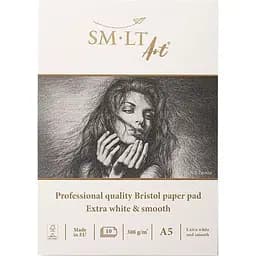 Склейка для графики SM-LT Art Pro Create (Bristol) А5 (14.8х21 см) 308г/м2 10л экстра белая бумага