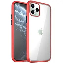 Чохол-накладка iPaky Bright Series/TPU Frame With Clear PC Case Apple iPhone 11 Pro Max Red