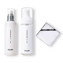 Набір для 2-етапного очищення нормальної шкіри Double Skin Cleansing + Муслінова серветка для очищення обличчя Hillary
