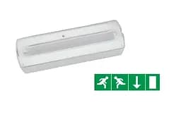 Фонарь аварийный LED 13W 330Lm 220-240V 75х245мм EXIT белый (084-014-0002)