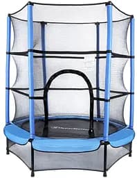 Батут HyperMotion Blue з сіткою 140 см (TRAMPOLINA MINI 55) - мініатюра 2