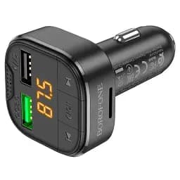 АЗП з FM-мод BOROFONE BC43 Flash Black 6974443387223 - мініатюра 1