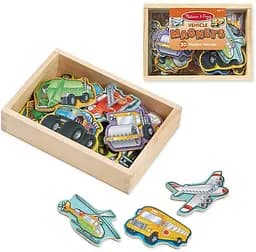 Ігровий набір Melissa&Doug Магнітні фігурки Транспорт 20 елементів (MD8588) - мініатюра 2