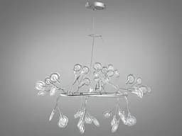 Стильная новинка, люстра "Светлячок" в стиле лофт, 45 ламп, хром сатин