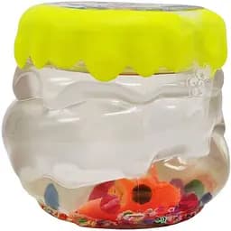 Вязкая масса слайм Danko Toys Crystal Slime CS-01-01U с бусинками желтая