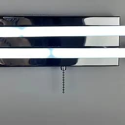 Лаконічне світлодіодне бра у хромованому корпусі 67х9 см Line F Арт. (Т)9807/2 CH W - мініатюра 3