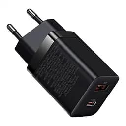 Мережевий зарядний пристрій Baseus Super Si Pro Quick Charger 1USB + 1Type-C 30W CCSUPP-E01 Black
