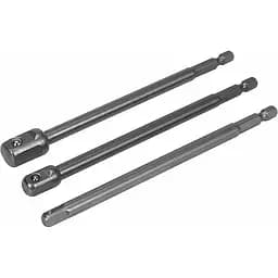 Тримачі-адаптери торцевих головок Yato квадрат 1/4" 3/8" 1/2" L=150мм (YT-04628)