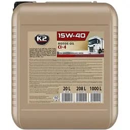 Масло моторное K2 CI-4 15W-40 20 л (O40620E)