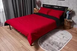 Комплект постельного белья Moon&Star Бязь Gold Люкс Cherry Black King Size 220x240 наволочки 2х40х60