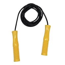 Детская Скакалка №1 Colorplast 0749(Yellow) диаметр 3,7 мм, длина 270 см, черная