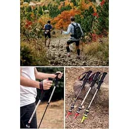 Трекінгова палиця телескопічна Naturehike ST06 (NH17D006-D) 66-135см чорна - мініатюра 10