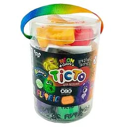 Креативное творчество "Тесто для лепки FLUORIC" Danko Toys TMD-FL-8-01U 8 цветов