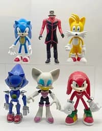 Набір фігурок Сонік, Іграшки персонажі Sonic the Hedgehog 6 шт - мініатюра 2