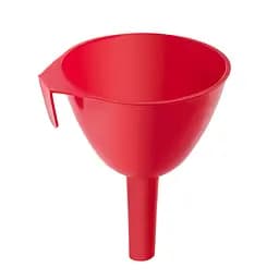 Лейка сливная воронка Ø 7 см пластиковая с ситом, Kitchette Красный 85943