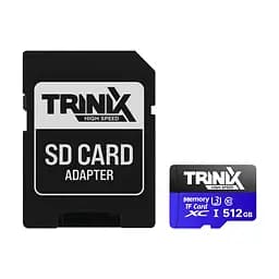 Карта пам’яті Trinix 512GB miсroSDXC з SD-адаптером U3 V30 A1 (90-00038)