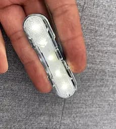 Велосипедная мигалка с белым светом AS1010 боковая вело фара габарит аккумуляторный 4 режима