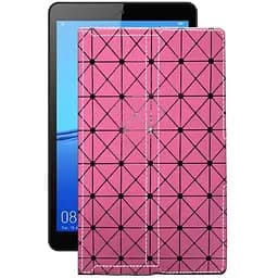 Чехол StatusCASE из экокожи для планшета Huawei MediaPad M5 Lite 8 Розовый ромб