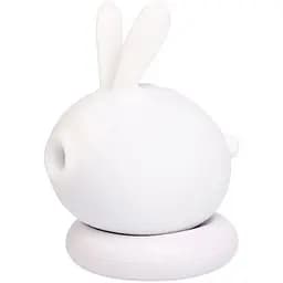 Вакуумный клиторальный стимулятор с вибрацией KisToy Too Simple White