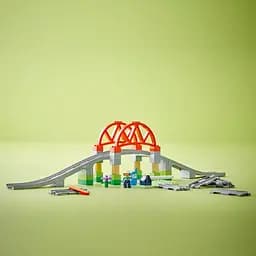 Конструктор LEGO DUPLO Додатковий набір. Залізничний міст і колії 42 деталі (10426) - мініатюра 4