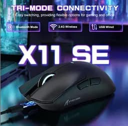 Мишка ігрова бездротова Attack Shark X11se black  - мініатюра 4