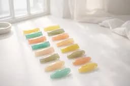 Аксесуар для волосся овальної форми глянсовим покриттям 12 шт