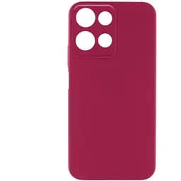 Чохол Silicone Cover Lakshmi Full Camera (AA) для Motorola Moto G75 5G Бордовий / Marsala