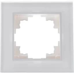 Рамка Brille одинарная белая (стекло) NB-1F wh