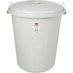 Бак для сміття Planet 70 л з защіпками сірий (00-00006835)