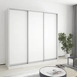 Шкаф-купе трехдверный MebelStar Стандарт AL 3ДСП 210x45x210 см Аляска белый (MBS-2821)