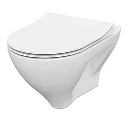 Унітаз підвісний CET B291 Cersanit Mille CleanOn з дюропластовим Slim сидінням SoftClose+QuickRelease 30412