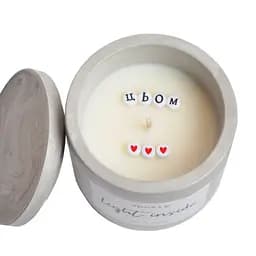 Ароматична свічка з таємним написом "Цьом" Spokiy SP2337, 135 г