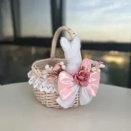Пасхальная корзина 15х15х18см hand-made 3 MIS LT