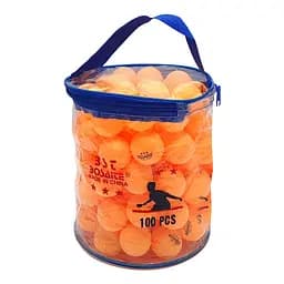 М'ячі для настільного тенісу Bambi MS 2201-1(Orange) 100 штук, 40 мм