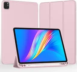 Чохол-книжка DK для Apple iPad Pro 11" 4gen 2022 Еко-шкіра силікон Smart Case cлот стилус (019307) pink - мініатюра 2