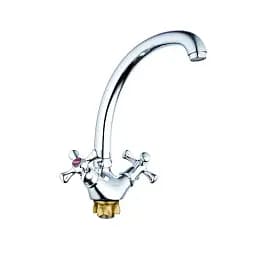 Змішувач для кухні Zegor DTZ4-B827 двохвентильний 30412